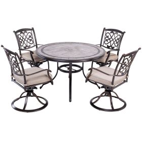 [ Only for Pickup] 5 Piece Patio Dining Set Outdoor Furniture