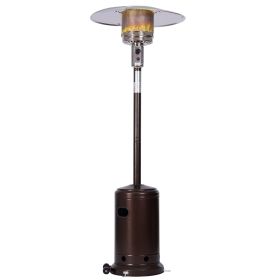 Outdoor Gas Heater, Portable Heater, 88 Inches Tall Premium Standing Patio Heater, With Auto Shut Off And Simple Ignition System
