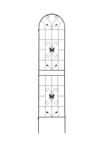 2 Pack Metal Garden Trellis 86.7" x 19.7" Rustproof Trellis for Climbing Plants Outdoor Flower Support Black